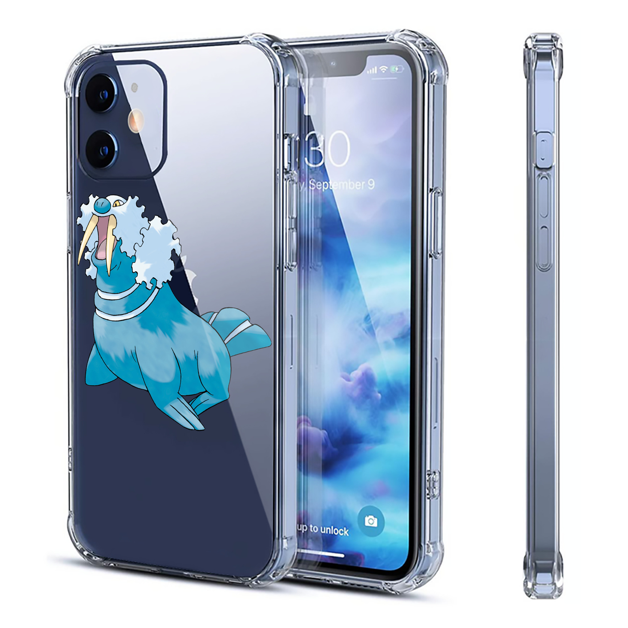 （画像用） ポケットモンスター Pokémon 【iPhone 12シリーズ対応】透明スマホケース（クリアソフトケース）